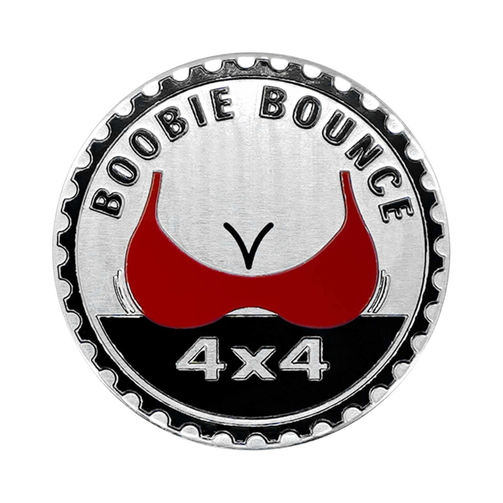 Booble Bounce Badge Rated Car Emblem 4 X 4 Metal Automotive Badge 3D 9331632188257