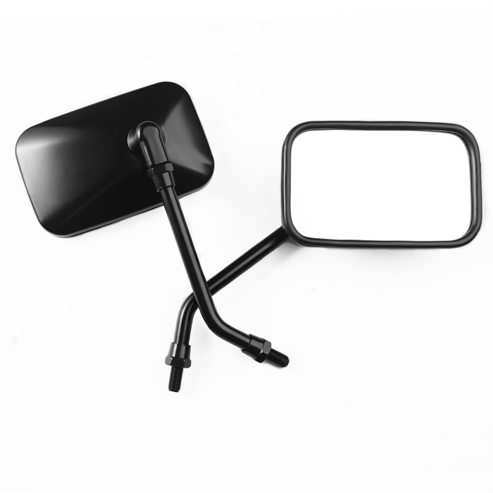 Motorcycle Mirrors 10Mm Bolt Motorcycle Handlebar Rectangle Rear View 762704674641
