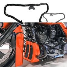 Gehackter Motorschutz fr 2022 Harley Road Glide 2018 Street Glide Motor Schwarz 2021 Road King 2014-2023 Touring Sturzbgel