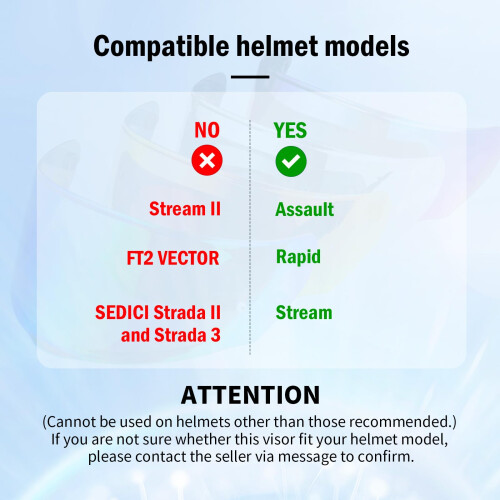 VCOROS Motorcycles Helmet Visor Shield Replacement For LS2 Assault/Rap 2