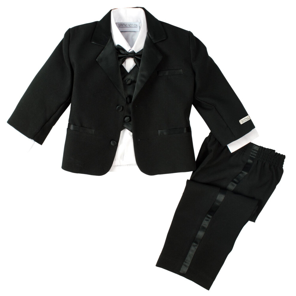 Ensemble smoking coupe classique noir pour bébé garçon Spring Notion sans queue 6M (Sma