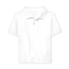 The Children's Place Baby Boys and Toddler Boys cu mneca scurta Pique Polo White 6-9 luni
