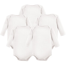 Hudson baby unisex baby bomuld langærmet bodysuits hvide 18-24 måneder os