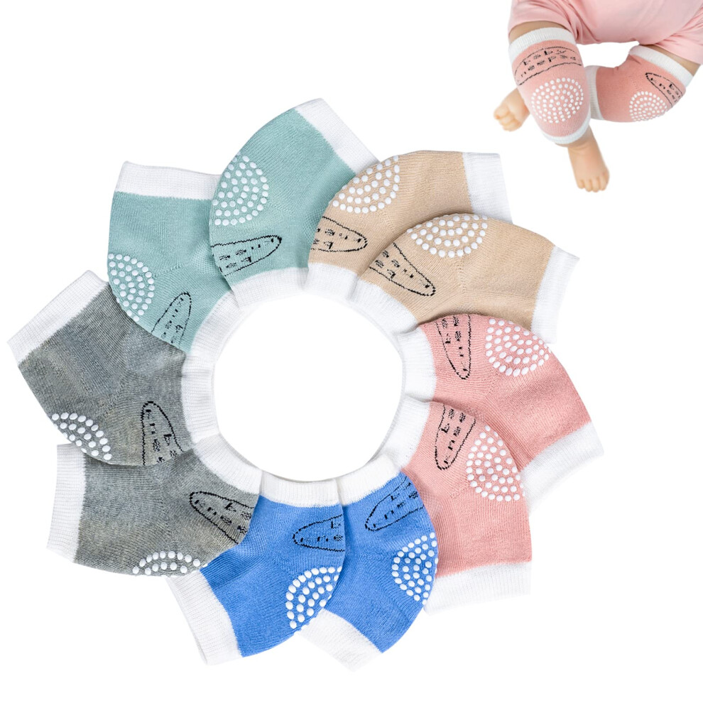 Bosoner Ginocchiere Antiscivolo Per Bambini Che Gattonano, Unisex, Per Bambini Piccoli, Scaldamuscoli, 5 Paia-image