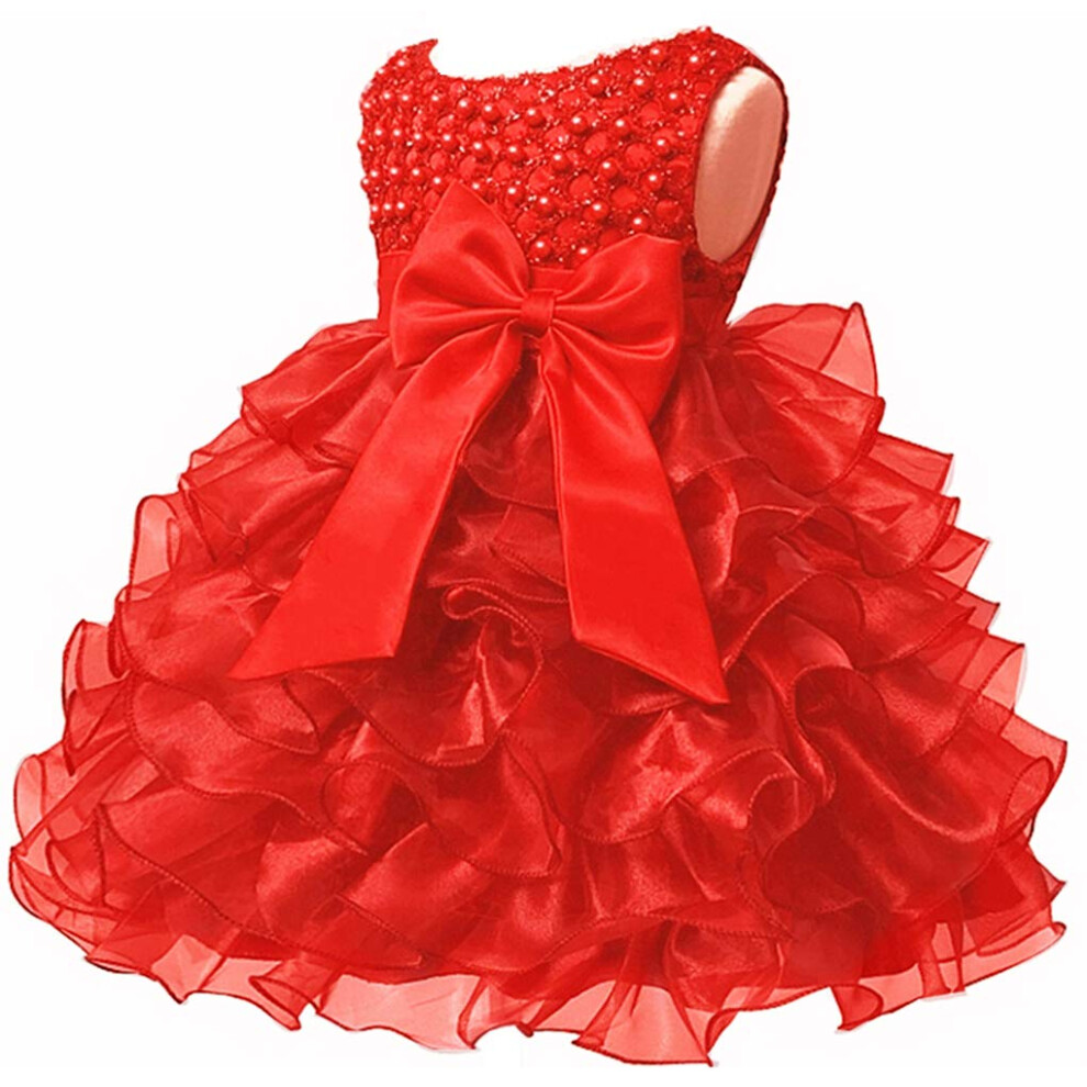 Jup'Elle Robe de soirée pour bébé fille Robe de mariage anniversaire Noël petite fille 2 4 mois
