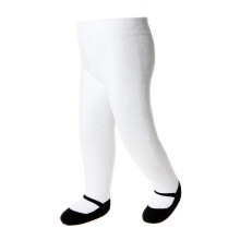 Baby Girl Tights with Syn -In Mary Jane Shoe Design - Anti Slip - Cotton -Spdda och smbarnstorlekar