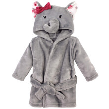 Hudson Baby Unisex ply ov upan so zvieracou tv rou pre b b tk , sivo-ru ov , slon, 0-9 mesiacov