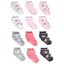 Cherokee Little Girls 12 Pack Shorty Socks