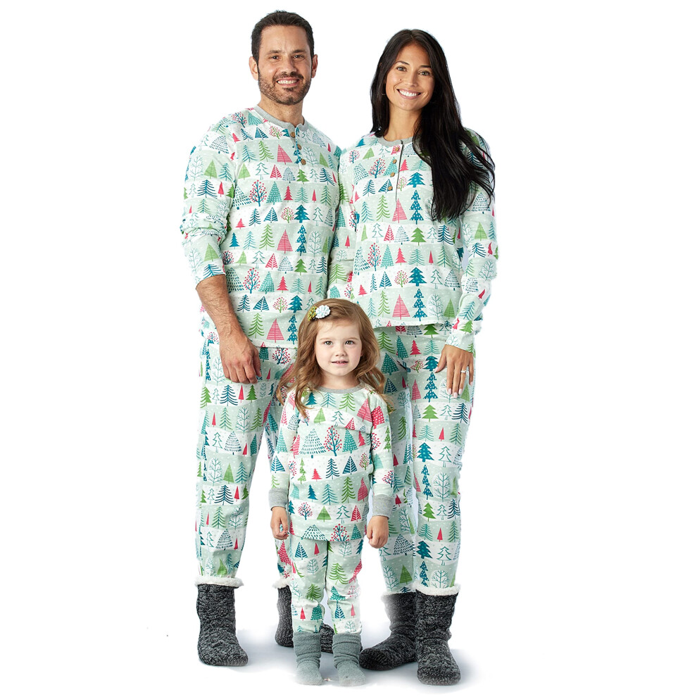 HonestBaby Baby-Pyjama familial en coton biologique pour les fêtes Feelin' Pine W