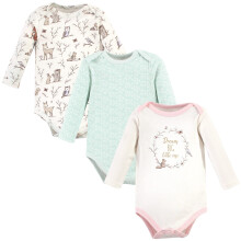 Hudson baby unisex baby bomuld langærmet bodysuits fortryllet skovdrøm 9-12 måneder