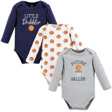 Hudson baby unisex baby bomuld langærmet bodysuits basketball 18-24 måneder