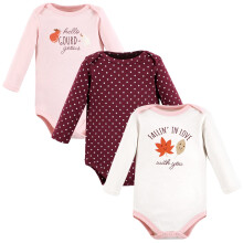 Hudson Baby Body unisex a maniche lunghe in cotone per neonati, autunno 9-12 mesi