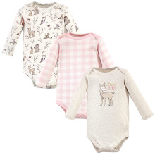 Hudson baby unisex baby bomuld langærmet bodysuits fortryllet skov 6-9 måneder