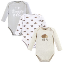 Hudson baby unisex baby bomuld langærmet bodysuits pindsvin 9-12 måneder
