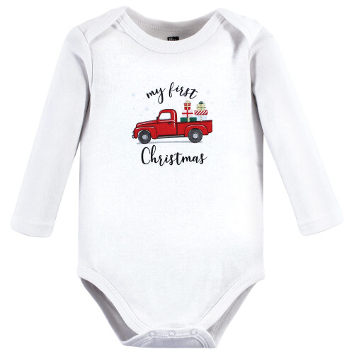 Hudson Baby Unisex Βρεφικά Κοντομάνικα Φανελάκια, Δώρο Χριστουγέννων 3-Pack, 9-12 Μηνών 2