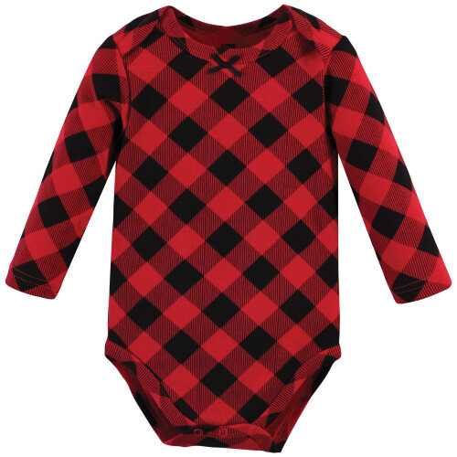 Hudson Baby Unisex Βρεφικά Μπλουζάκια Μακρύ Μανίκι, Χριστουγεννιάτικο Δώρο 3-Pack, 3-6 Μηνών 1
