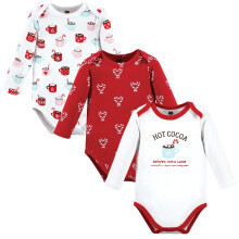 Hudson baby unisex baby bomuld langærmet bodysuits varm kakao 3-6 måneder