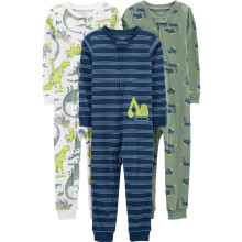 Chlapcensk    py   am    Simple Joys by Carter's, 3 ks, priliehav   , bez nohav   c, modr    pruhy/zelen    trucky/biely dinosaurus, 5T