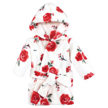 Hudson Baby Unisex ply ov upan s tv rou zvieratiek pre b b tk , cerven ru a, 0-9 mesiacov