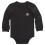 Carhartt Carhartt Langarm-Bodysuit mit Tasche, Caviar, Dunkelschwarz, 6 Monate 1