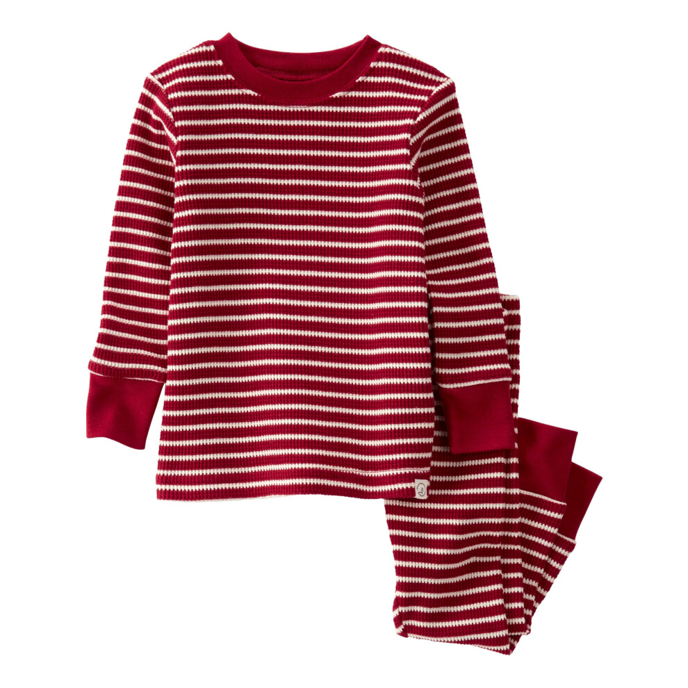 Pyjama 2 pièces pour bébé Little Planet de Carter's en coton biologique à rayures rouges