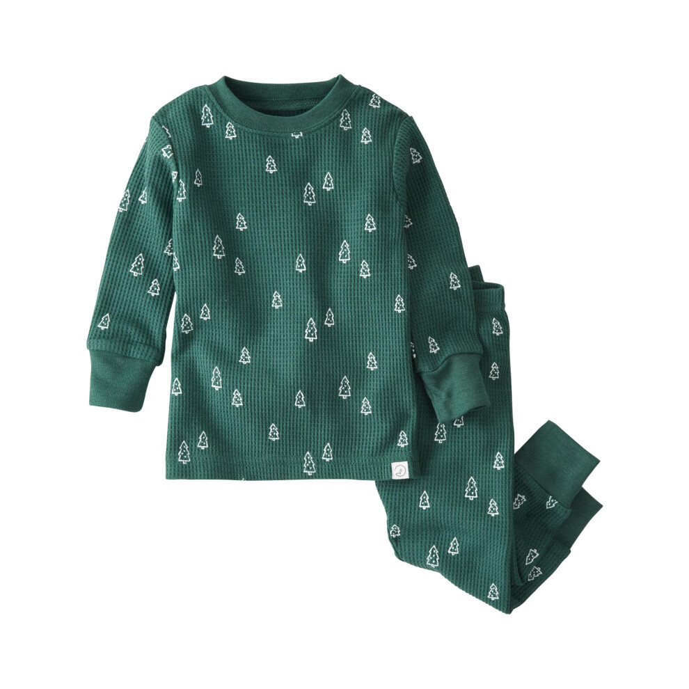 Pyjama 2 pièces pour bébé Little Planet de Carter's en coton biologique Arbres verts