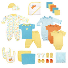 Amigos Luvable Unisisex Baby Layette Gift Cube Amarelo P   ssaro 0-6 meses