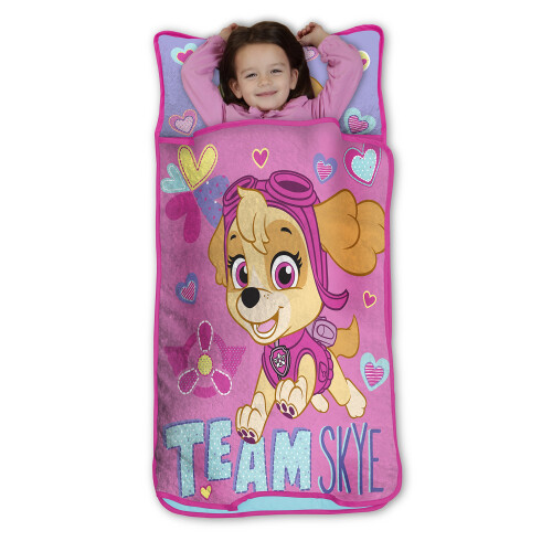 Paw Patrol Σετ Μάτ Nap Paw Patrol Team Skye για Μικρούς - Περιλαμβάνει Μαξιλάρι και Πλεκτή Κουβέρτα 1