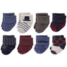 Calcetines unisex de algod n rico para reci n nacidos y de rizo Hudson Baby, para caballeros de 0 a 6 meses, EE. UU.