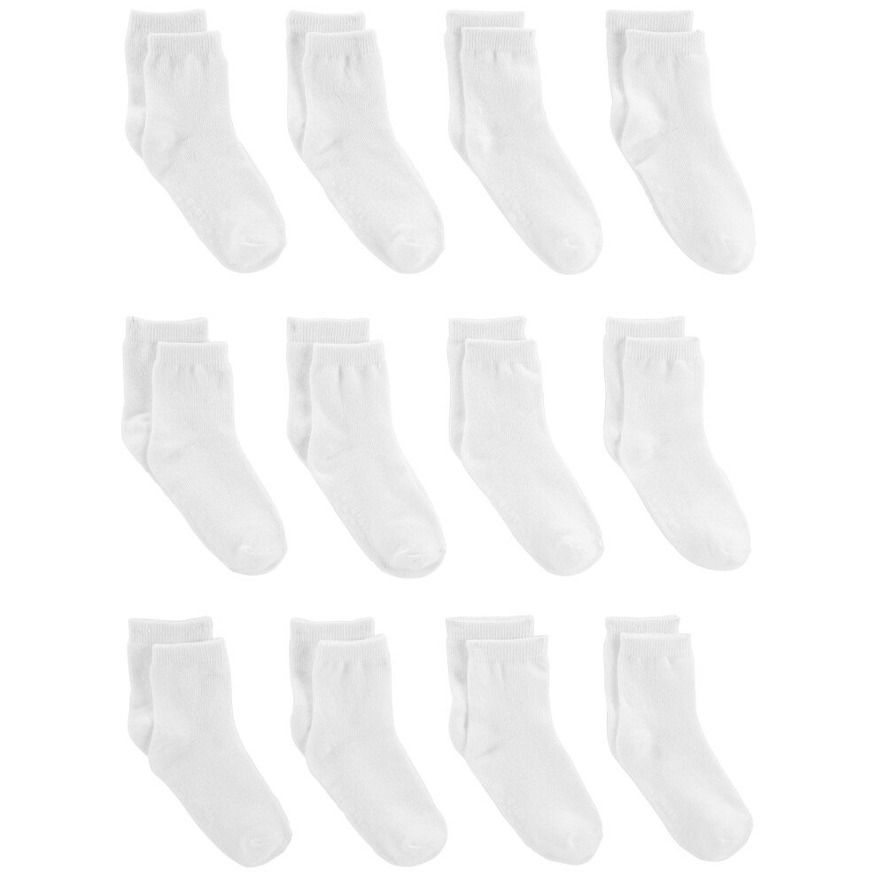 Simple Joys by Carter's Baby 12-Pack Socks White 12-24 Months