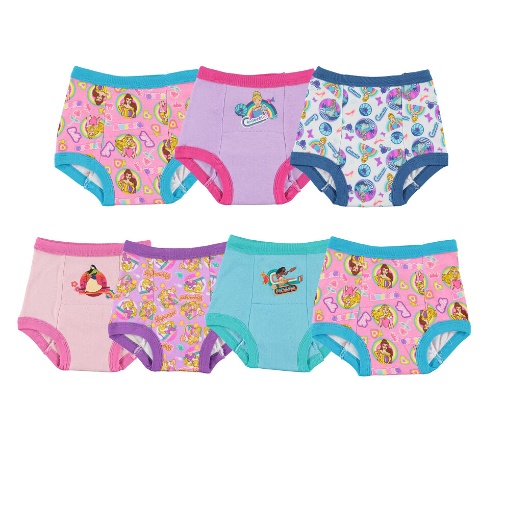 Disney Girls' Toddler Princess Potty Training Pants Multipack  PrinTraining7pk  4T