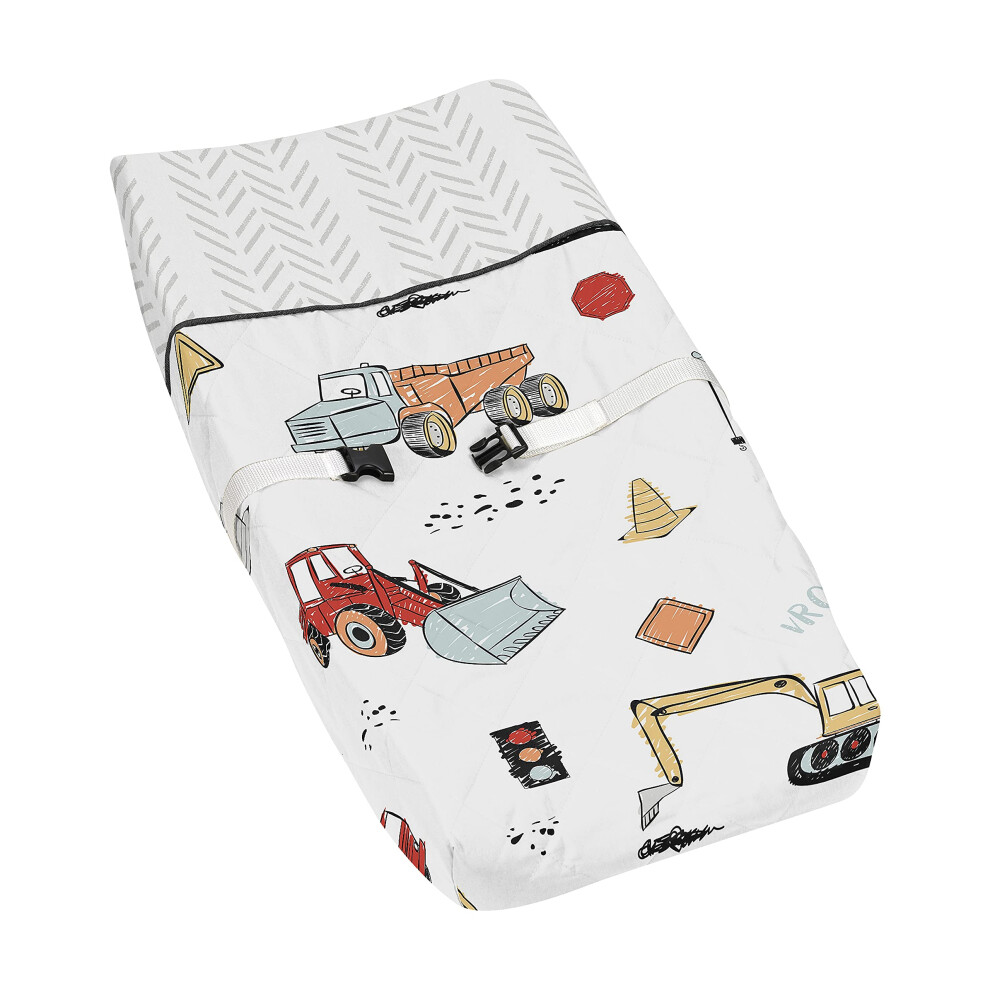 Matelas à langer pour bébé Sweet Jojo Designs Construction Truck Boy
