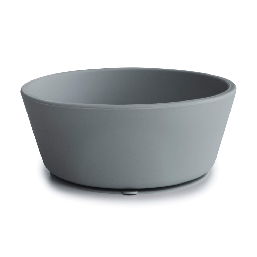 Mushie Silicone Suction Bowl | Bpa-Free Non-Slip Design Stone Moccioso