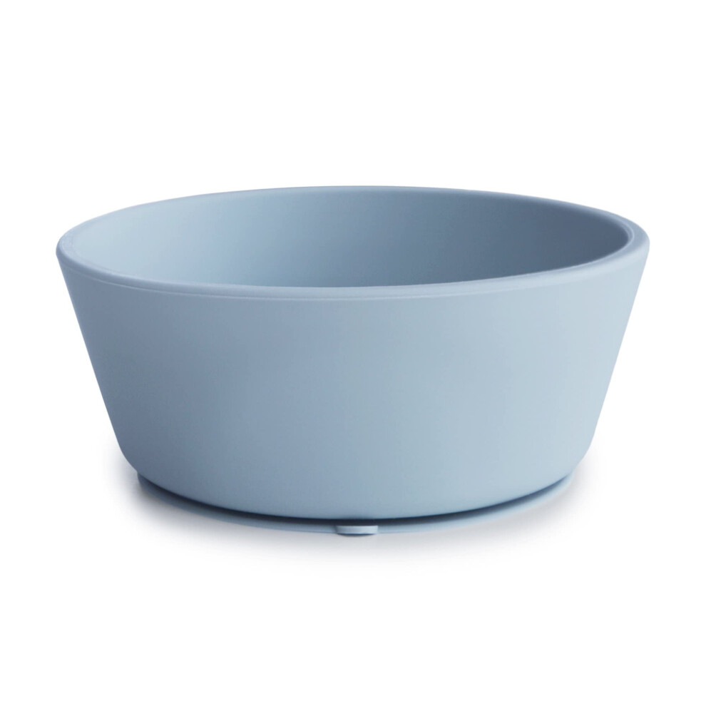 Silicone Suction Bowl Bpa-Free Non-Slip Design (Powder Blue) Powder Blue Mushie