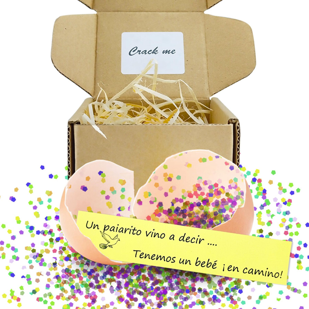 1DFAUL Sorpresa Anuncios de embarazo con huevo Divertidos anuncios para beb?s Ideas para Regalos huevos de codorniz perfectos para Abuelo