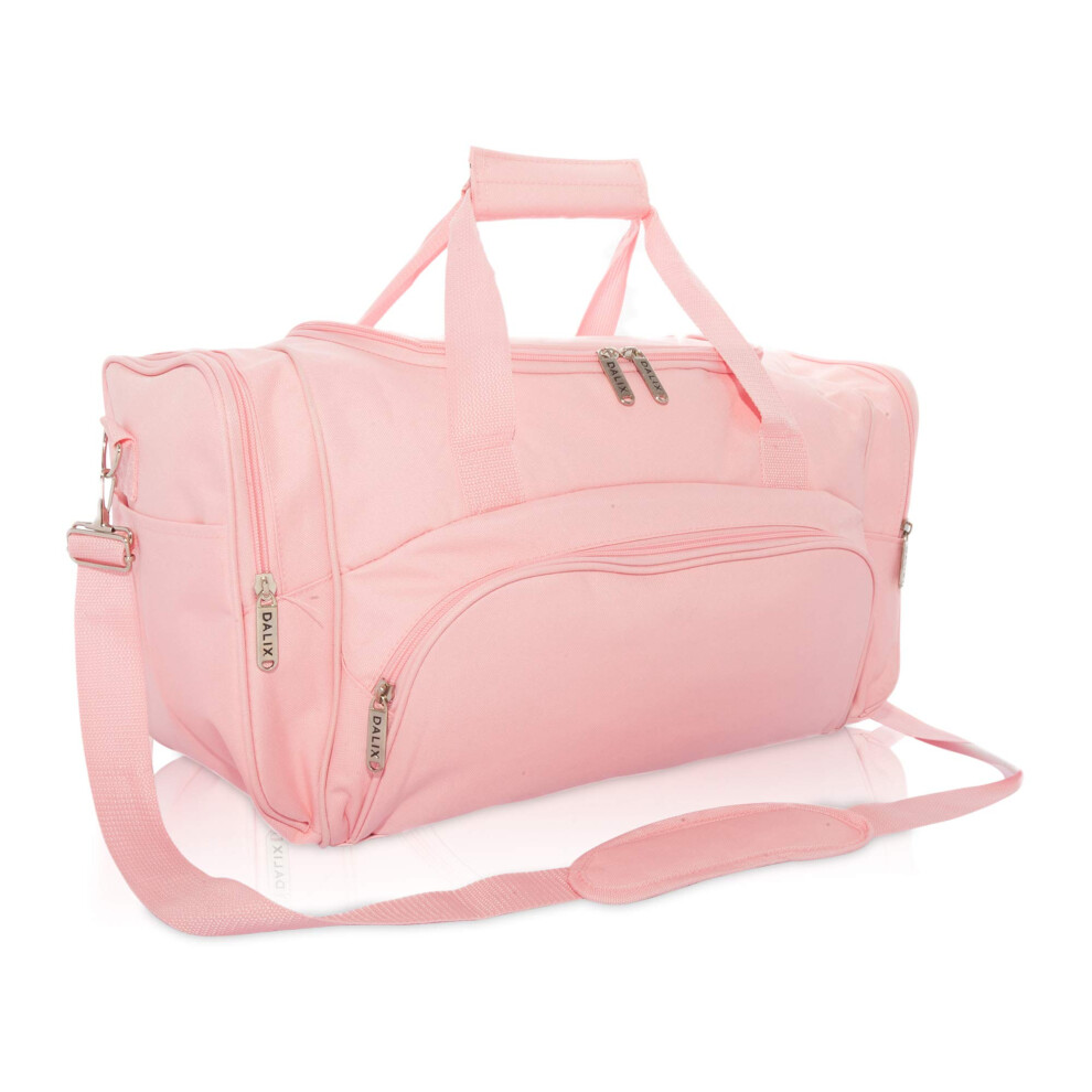 DALIX Signature Travel or Gym Duffle Bag in Pink Large-image-OPC-PFKDK69-NEW