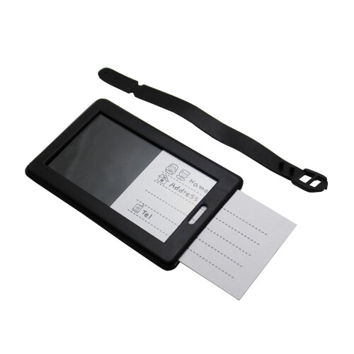 LJY Ετικέτες Αποσκευών Ταξιδιού ID Tags Holder, Σετ 8 τεμ 2