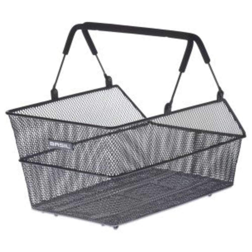 Panier de vélo unisexe Basil Cento Multi pour adulte Noir 45 cm x 33 cm