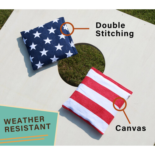 Τσάντες Cornhole All Weather Σύνολο 8 για Παιχνίδια Toss-Cornhole Κανονικού Βάρους & Μεγέθους 2