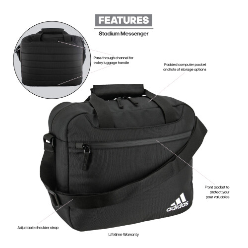Adidas adidas Stadium Messenger, Schwarz, Einheitsgre 1