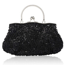 Vistatroy Abendtasche im Vintage-Stil mit Perlen und Glasperlen, Hochzeit, Party, Handtasche, Clutch, Geldbrse fr Damen, weiblich, formeller Abend