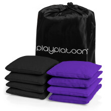 Play Platoon Sacchetti per Cornhole Resistenti alle Intemperie - Set da 8 Sacchetti Regolamentari
