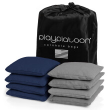 Play Platoon Sacchetti per Cornhole Resistenti alle Intemperie - Set da 8 Sacchetti Regolamentari