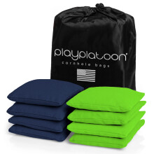 Play Platoon Sacchetti per Cornhole Resistenti alle Intemperie - Set da 8 Sacchetti Regolamentari