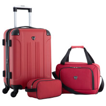 Roz riteln cestovn ta ka Travelers Club Chicago Hardside Spinner, cerven , 3-dielna sada