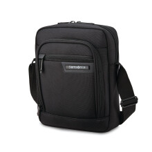 Samsonite Classic 2.0 Svart 10,1 tum RFID-axelväska - handsfri, modern silhuett, RFID-skydd för resor och vardagliga nödvändigheter