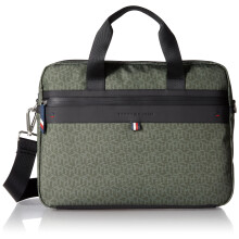Tommy Hilfiger Herren Leo Aktentasche Army Green/Faded Military Einheitsgröße