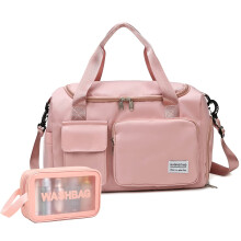 Pink Gym Bag for Women  Waterproof Travel Duffle Bag Carry On Weekende