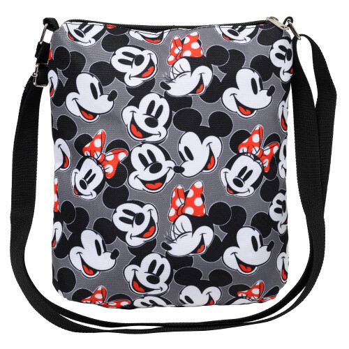 Disney Τσάντα Ώμου Disney Mickey & Minnie Mouse Όλο το Σχέδιο για Διαβατήριο (Γκρι) 1