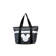 Cestovn taka na zip s potiskem ikon Disney Tote Mickey & Minnie Mouse (cern polka)